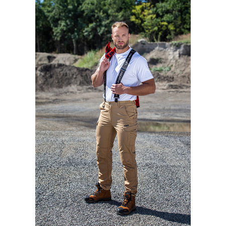 Pantaloni intervenție bej LAHTI PRO ripstop pentru protecție, slim fit