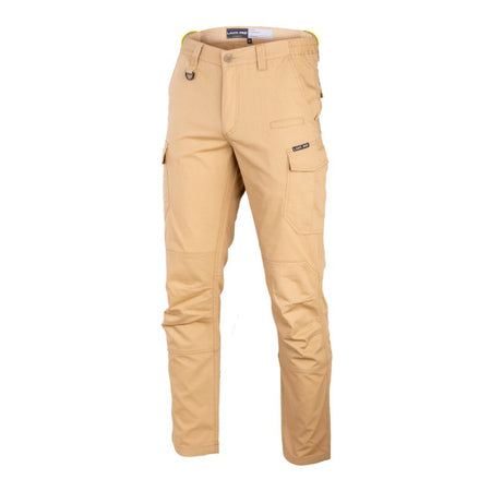 Pantaloni intervenție bej LAHTI PRO ripstop pentru protecție, slim fit