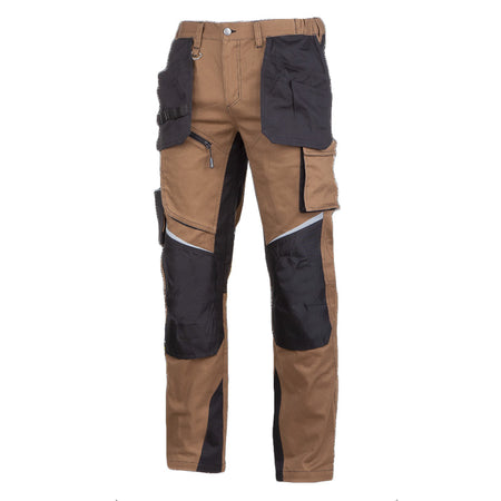Pantaloni de lucru slim-fit elastici LAHTI PRO cu buzunare întărite și benzi reflectorizante