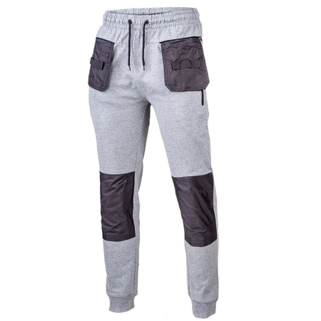 Pantaloni trening LAHTI PRO cu buzunare detașabile, material 60% bumbac 38% poliester 2% elastan, gri, cod furnizor public