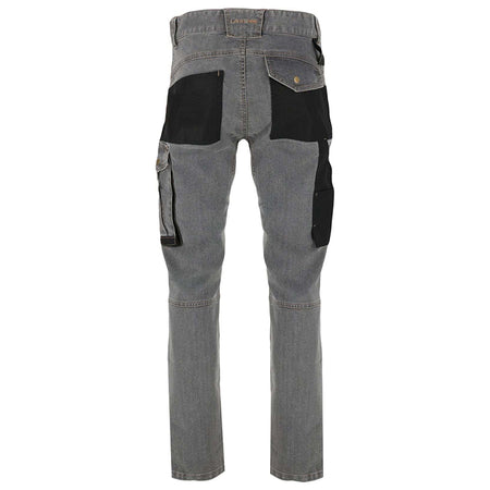 Pantaloni de lucru tip blugi slim-fit elastici gri LAHTI PRO