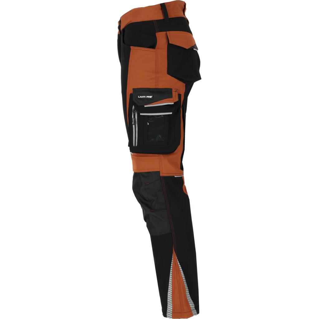 Pantaloni de lucru slim-fit super-elastici LAHTI PRO pentru bărbați, material rezistent, standard EN14387