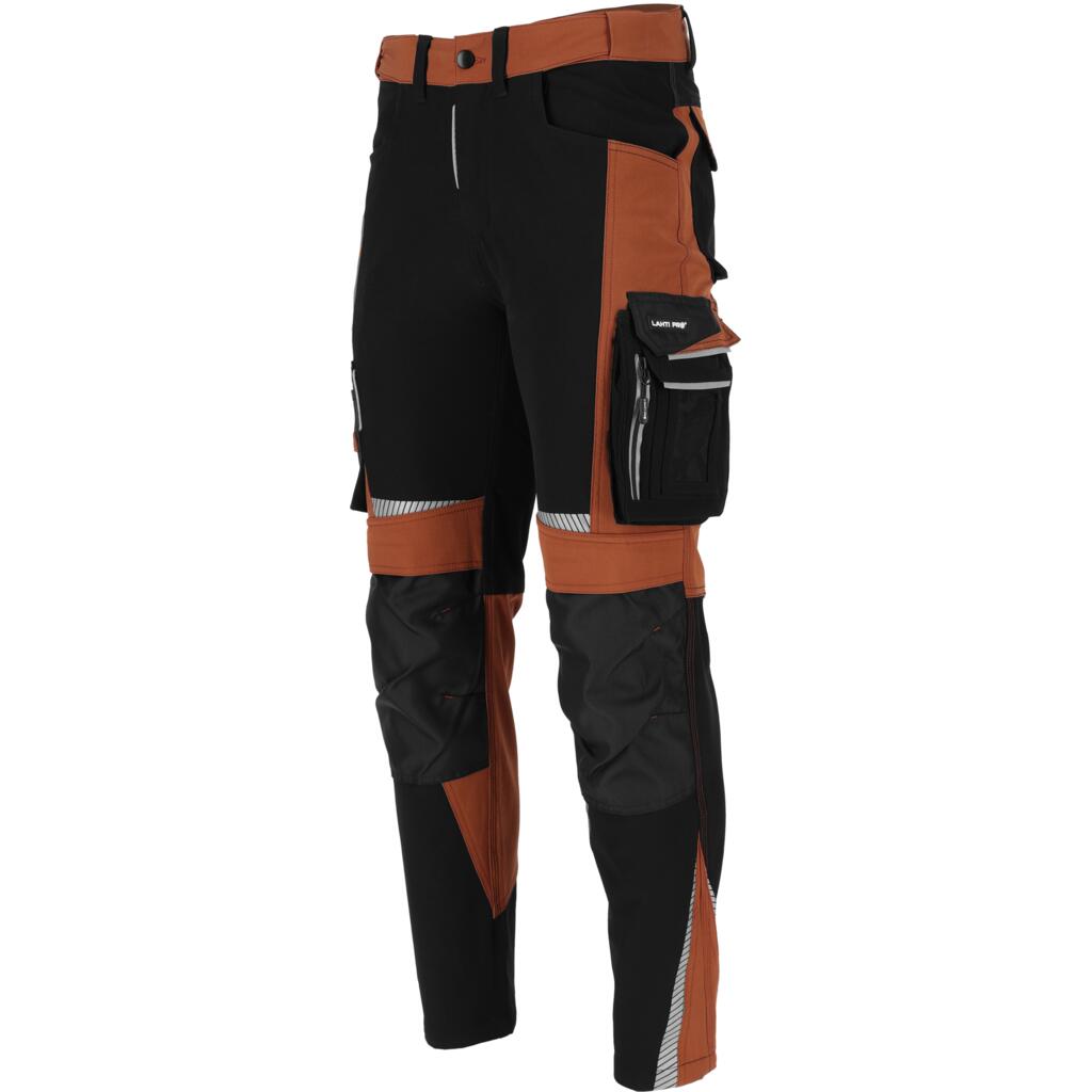 Pantaloni de lucru slim-fit super-elastici LAHTI PRO pentru bărbați, material rezistent, standard EN14387