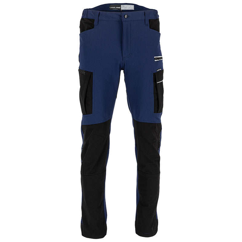 Pantaloni de lucru slim fit flexibili bleumarin LAHTI PRO