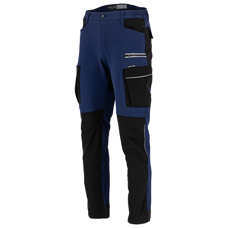 Pantaloni de lucru slim fit flexibili bleumarin LAHTI PRO