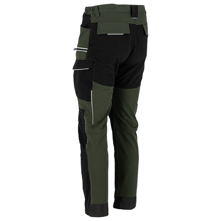 Pantaloni de lucru slim fit flexibili elastic - LAHTI PRO, kaki