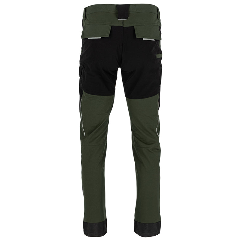 Pantaloni de lucru slim fit flexibili elastic - LAHTI PRO, kaki