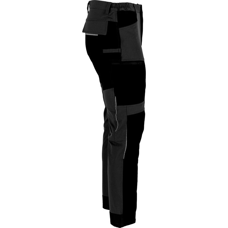 Pantaloni de lucru slim fit, elastici, gri – Lahti Pro