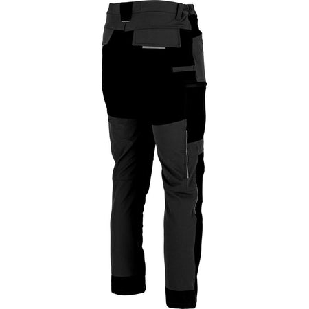 Pantaloni de lucru slim fit, elastici, gri – Lahti Pro