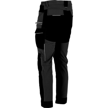 Pantaloni de lucru slim fit, elastici, gri – Lahti Pro
