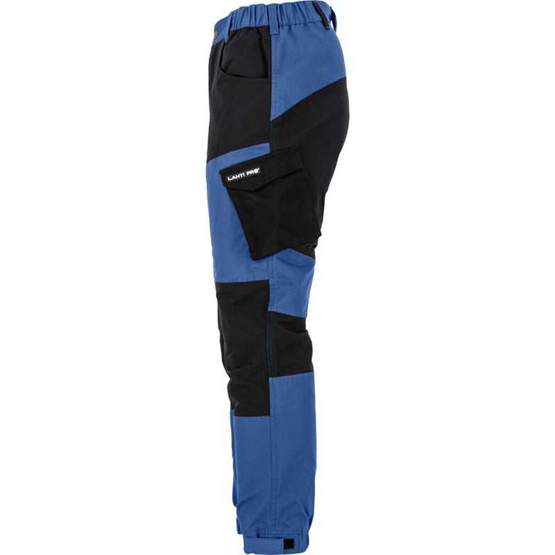 Pantaloni flexibili de lucru LAHTI PRO cod L405560x cu material tip Canvas și buzunare multiple