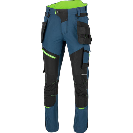 Pantaloni de lucru super-flexibili LAHTI PRO albastru cod L4056 pentru muncitori