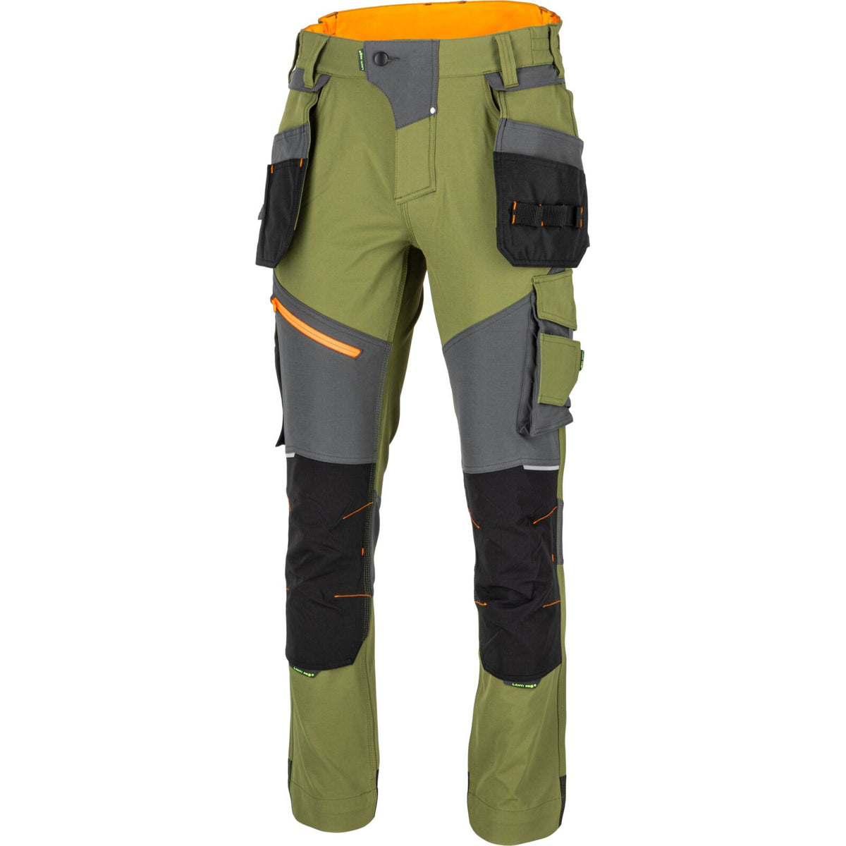 Pantaloni de lucru super-flexibili verzi LAHTI PRO cu cod furnizor public