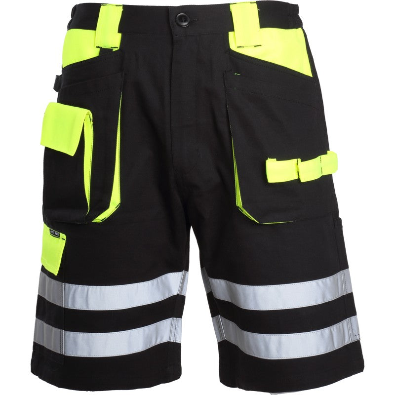Pantaloni scurți cu reflectorizant LAHTI PRO pentru protecție, 100% bumbac