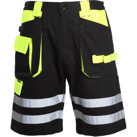 Pantaloni scurți cu reflectorizant LAHTI PRO pentru protecție, 100% bumbac