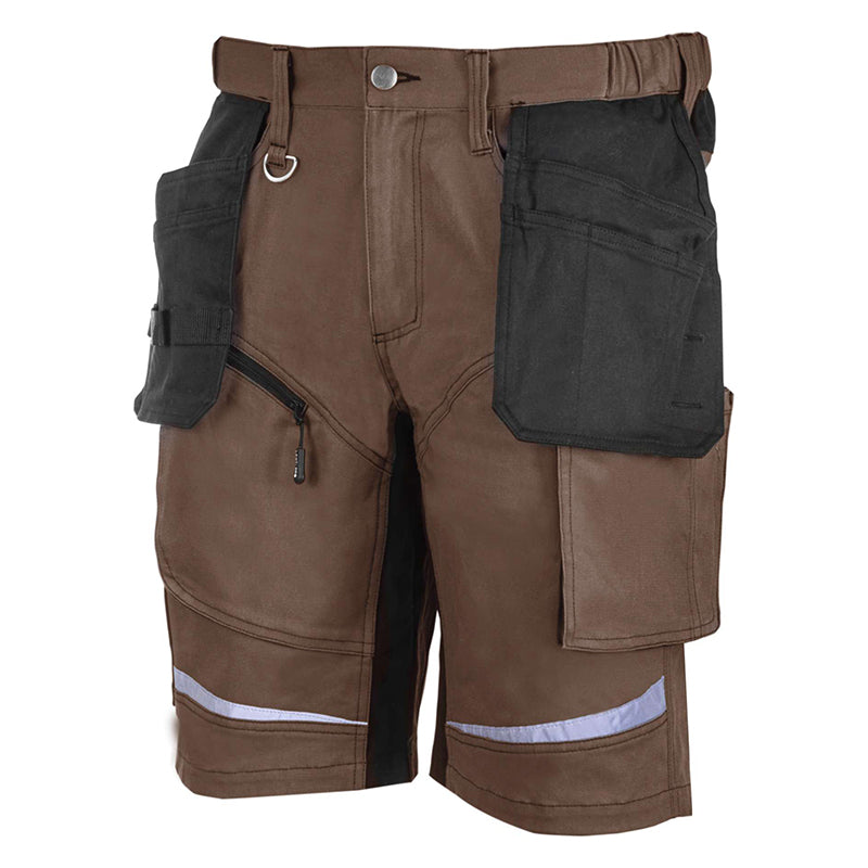 Pantaloni de lucru scurți slim fit LAHTI PRO, bumbac elastic, 12 buzunare