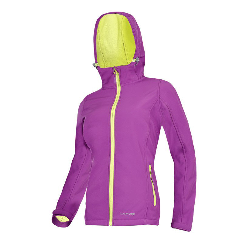 Jachetă elastică softshell cu glugă pentru damă, violet, LAHTI PRO