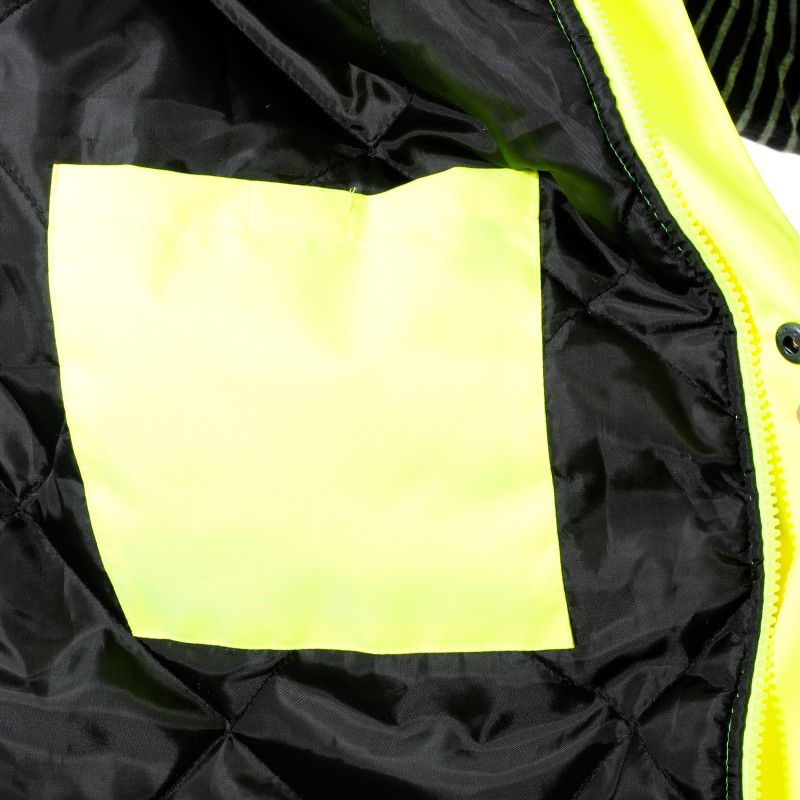 Jachetă reflectorizantă căptușită LAHTI PRO, impermeabilă, vizibilitate clasa 3 Galben