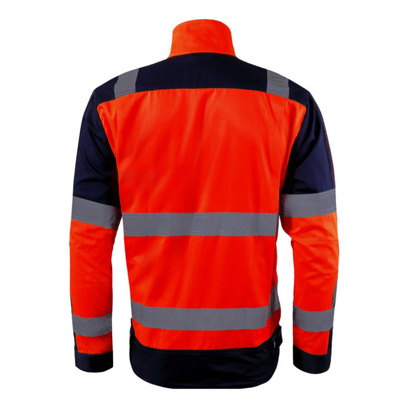 Jachetă reflectorizantă premium LAHTI PRO cu benzi reflectorizante Portocaliu