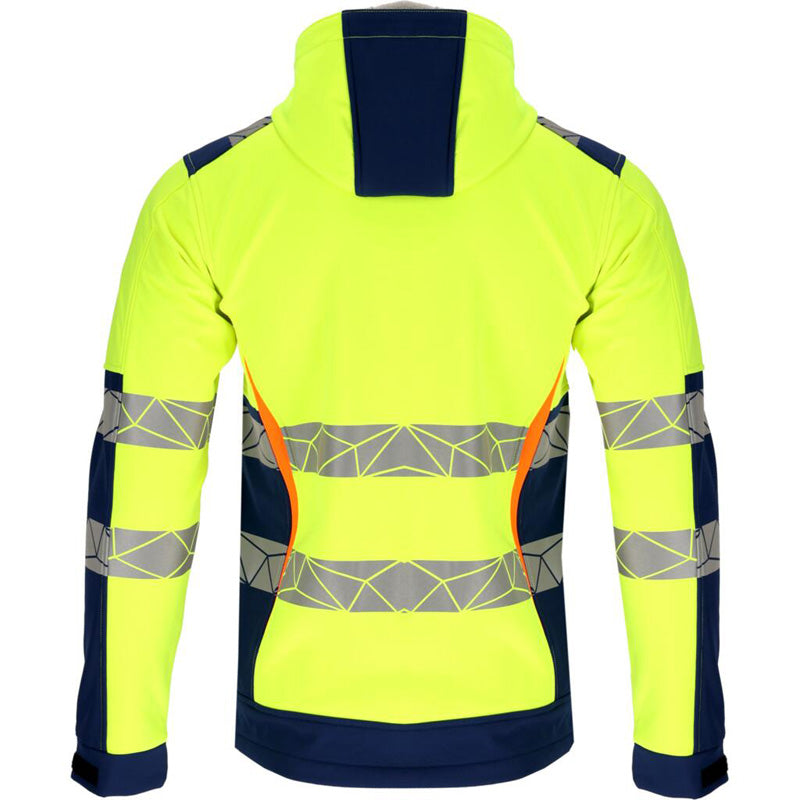 Jachetă reflectorizantă elastică impermeabilă, model verde, LAHTI PRO