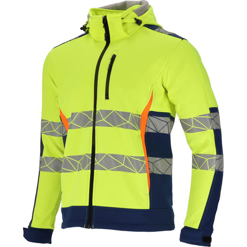 Jachetă reflectorizantă elastică impermeabilă, model verde, LAHTI PRO