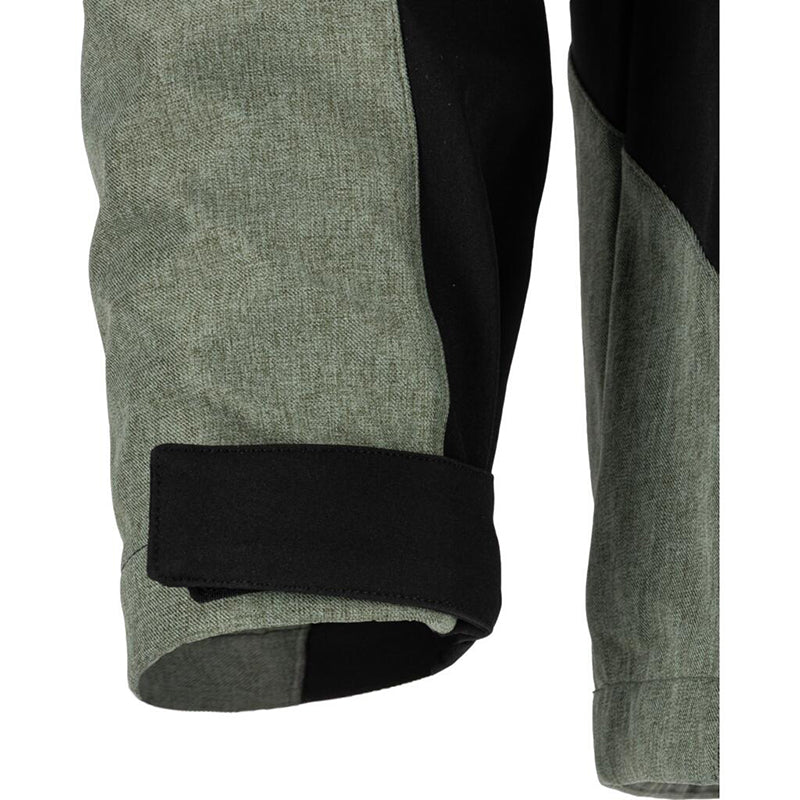 Jachetă elastică cu glugă gri-verzui LAHTI PRO softshell