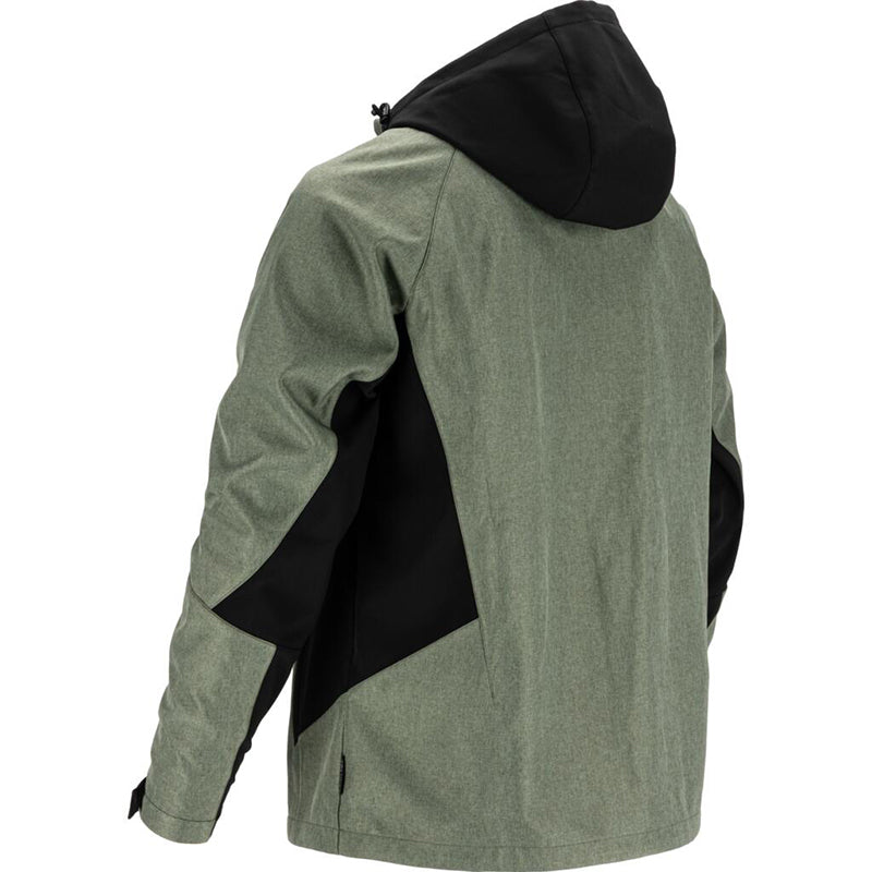 Jachetă elastică cu glugă gri-verzui LAHTI PRO softshell