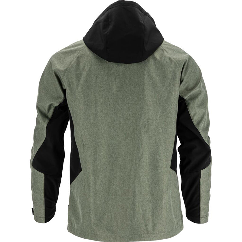 Jachetă elastică cu glugă gri-verzui LAHTI PRO softshell