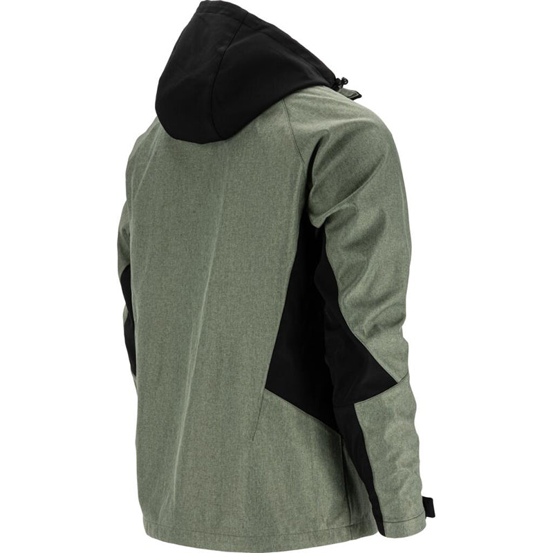 Jachetă elastică cu glugă gri-verzui LAHTI PRO softshell