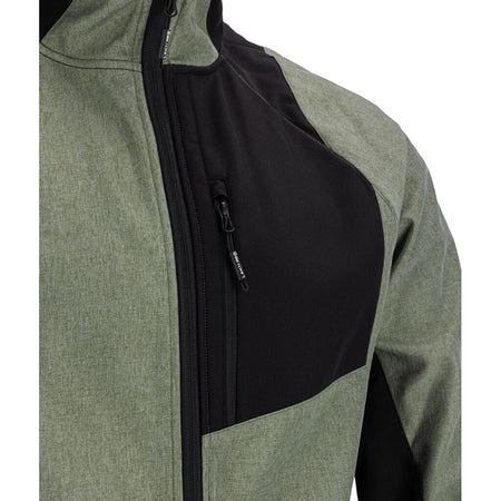 Jachetă elastică cu glugă gri-verzui LAHTI PRO softshell