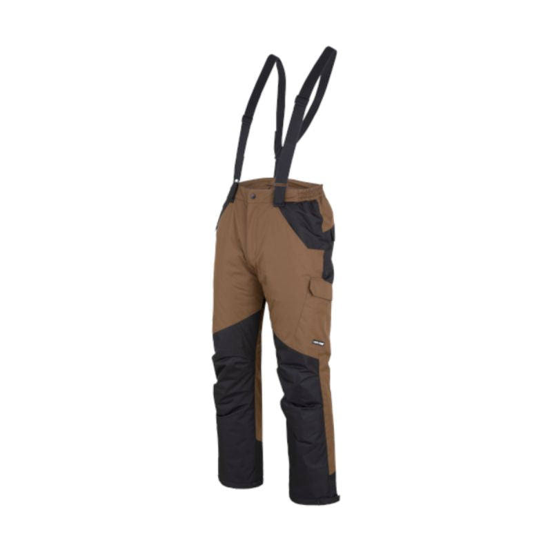 Pantaloni multifuncționali cu bretele impermeabili maro LAHTI PRO