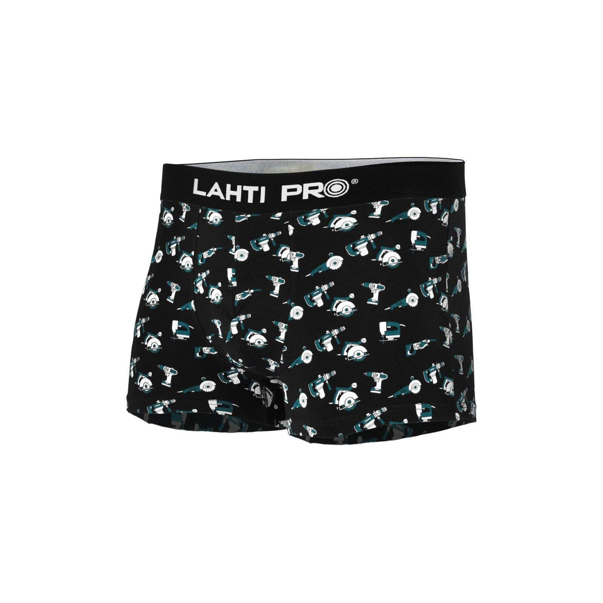 Set 3 boxeri bărbați model negru-gri-roșu LAHTI PRO din bumbac