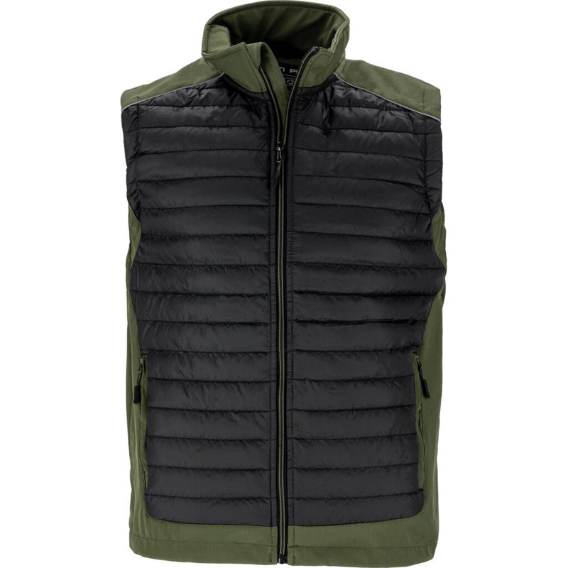 Vestă matlasată impermeabilă negru-kaki LAHTI PRO, protecție muncă