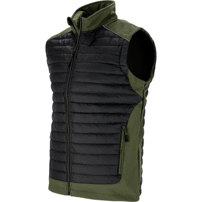 Vestă matlasată impermeabilă negru-kaki LAHTI PRO, protecție muncă