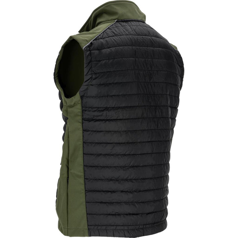Vestă matlasată impermeabilă negru-kaki LAHTI PRO, protecție muncă