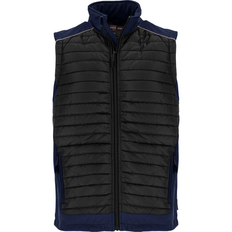 Vestă matlasată negru-bleumarin de protecție LAHTI PRO, bărbați, impermeabilă