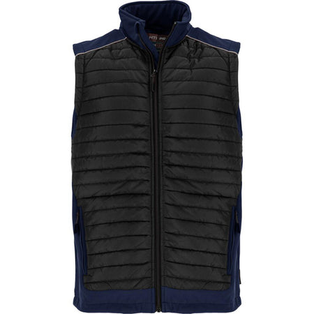 Vestă matlasată negru-bleumarin de protecție LAHTI PRO, bărbați, impermeabilă