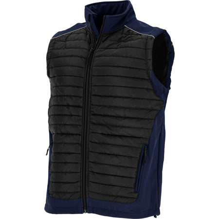 Vestă matlasată negru-bleumarin de protecție LAHTI PRO, bărbați, impermeabilă