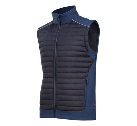 Vestă matlasată negru-bleumarin de protecție LAHTI PRO, bărbați, impermeabilă