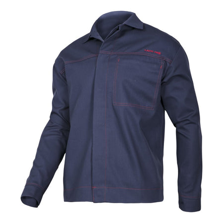 Costum de sudură antistatic ignifugat LAHTI PRO, protecție flacără, clasa 1, bumbac ignifug, cod furnizor public