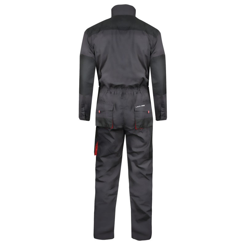 Combinezon de lucru gros LAHTI PRO, material rezistent, buzunare multiple, talie și manșete ajustabile, certificat EN ISO 13688