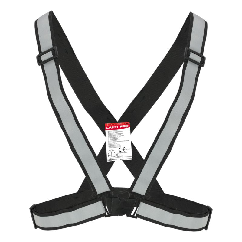 Bretele reflectorizante ajustabile din poliester cu clemă LAHTI PRO L9020800