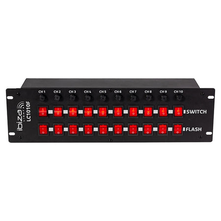 Controller echipamente 10 căi, montare rack, Ibiza Light LC1010F