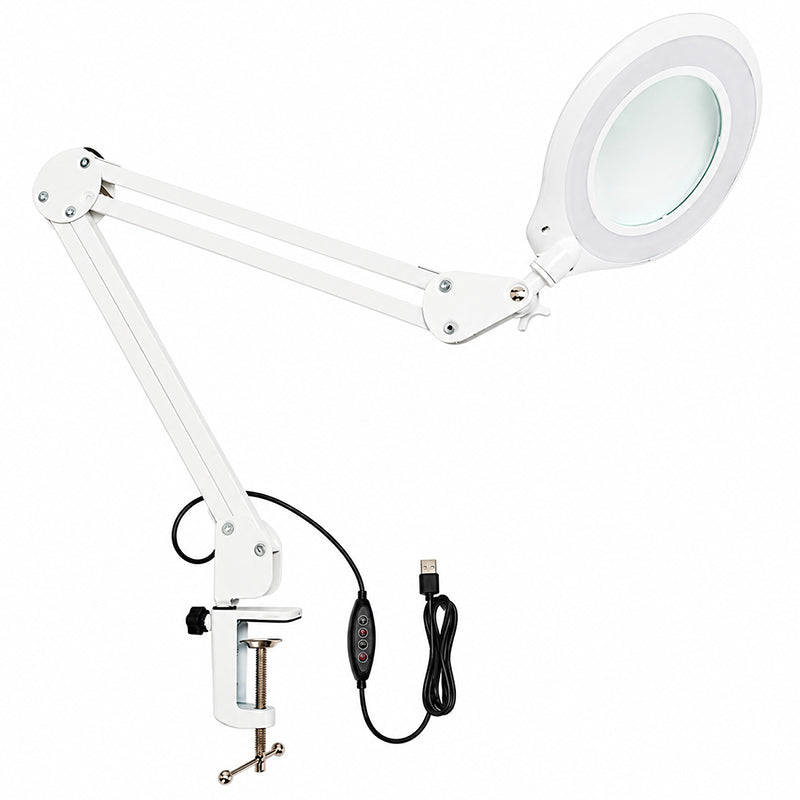 Lampă LED de 12 W cu lupă de 3 dioptrii și braț reglabil Velamp LE006