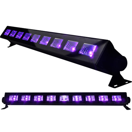 Bară LED UV 9 × 3 W, 51 × 5 × 6 cm, Ibiza Light LED-UVBAR