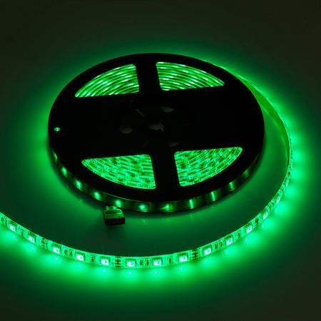 Bandă LED RGB de 5 m cu 300 de LED-uri SMD 5050 și protecție IP65 Rebel LED0138-3