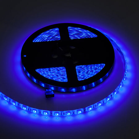 Bandă LED RGB de 5 m cu 300 de LED-uri SMD 5050 și protecție IP65 Rebel LED0138-3