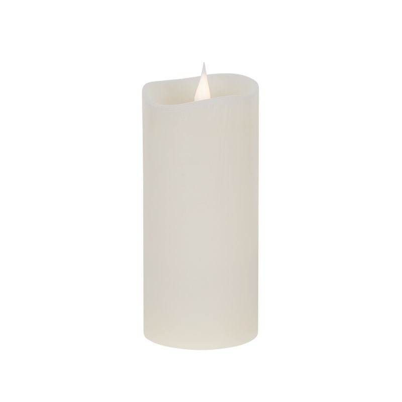Lumânare LED medie fildeș de 76 × 180 mm cu temporizator LED0200-1