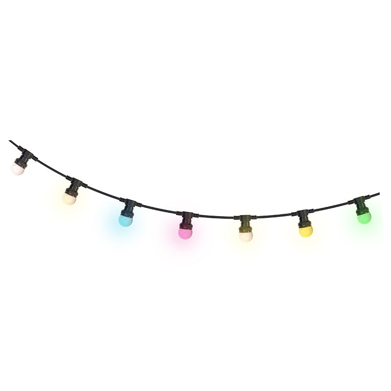Șir iluminat festiv 10 m IP44 cu 20 becuri LED colorate Ibiza Light LEDSTRING-COL