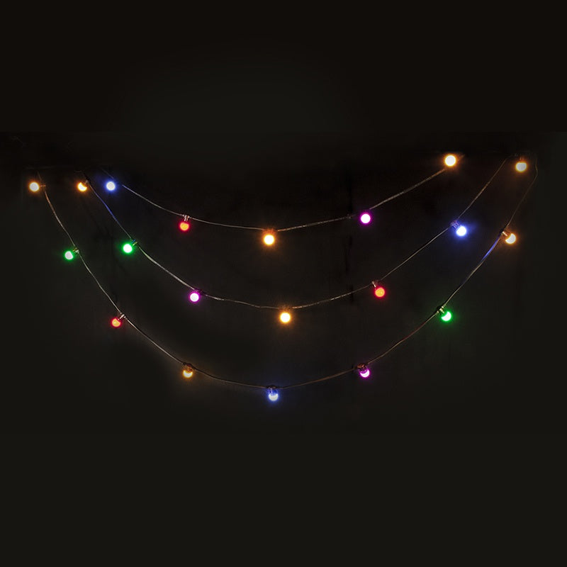 Șir iluminat festiv 10 m IP44 cu 20 becuri LED colorate Ibiza Light LEDSTRING-COL